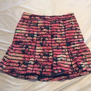 Banana Republic pink floral skirt